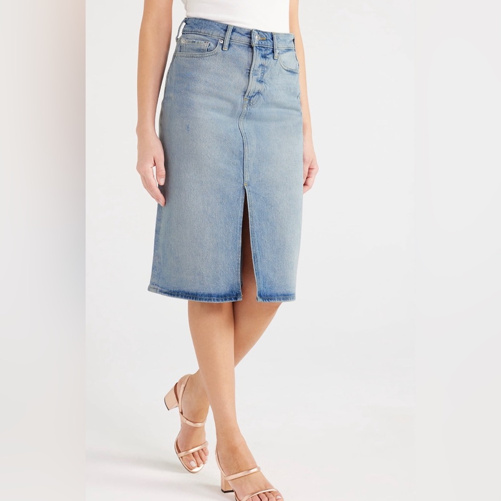 Free Assembly Women's Midi Denim‎ Skirt